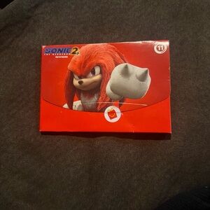 McDonalds Sonic 2 Happy Meal Toy #11 Knuckles Sealed Hedgehog